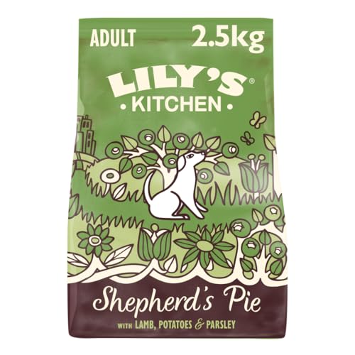 Lily's Kitchen Mit natürlichen Zutaten hergestellt Für ausgewachsene Hunde Trockenfutter Hirtenkuchen Ausgewogene Rezeptur (2.5kg Beutel) von Lily's Kitchen