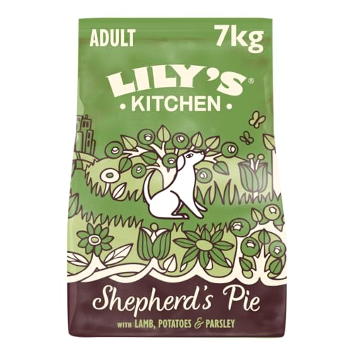 Lily's Kitchen Mit natürlichen Zutaten hergestellt Für ausgewachsene Hunde Trockenfutter Hirtenkuchen Ausgewogene Rezeptur (7kg Beutel) von Lily's Kitchen