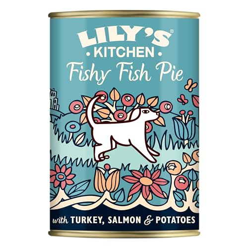 Lily's Kitchen Natürliches Nassfutter für ausgewachsene Hunde Dose - Leckere Fischpastete - Hundefutter Getreidefreies Rezept (6 x 400g dosen) von Lily's Kitchen