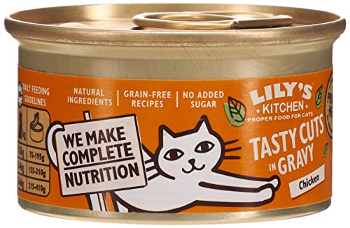 Lily's Kitchen Tasty Cuts in Sauce für Katzen – Huhn – 85 g von Lily's Kitchen