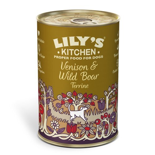 Lily 's Kitchen Wild & Wildschwein Terrine für Hunde je 400 g Dose (Pack von 3) von Lily's Kitchen