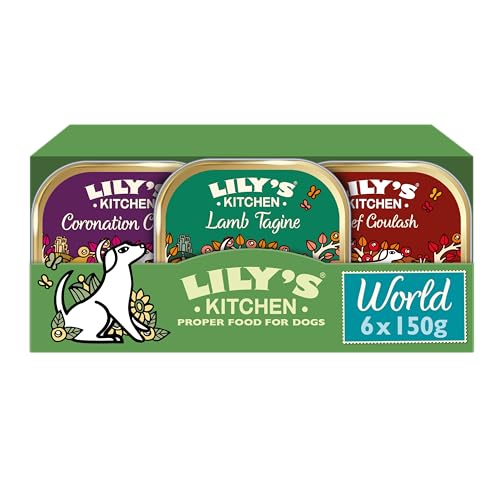 Lily's Kitchen World Dishes Multipack - Complete Adult Wet Dog Food, 150 g (Pack of 24) von Lily's Kitchen