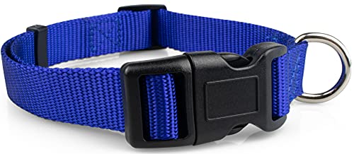 Limeloot Hundehalsband, Hunde Halsbänder, Größe M, Blau von Limeloot