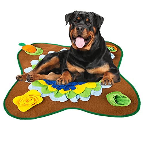 Limitoll Schnüffelmatte für Hunde - Faltbare Hunde-Nasenarbeits-Futtermatte,Nasenarbeits-Trainingsmatten für große, kleine und mittelgroße Haustiere. Interaktives Spielzeug von Limitoll