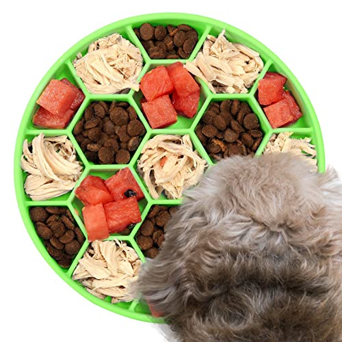 Slow Feeder Hundenapf aus Silikon,Feeder Slow Bowl zum Spaß - Hundefutternäpfe Hundeteller für Welpen/große/mittelgroße/kleine Hunde/kleine Rassen Slow Feeder Limitoll von Limitoll