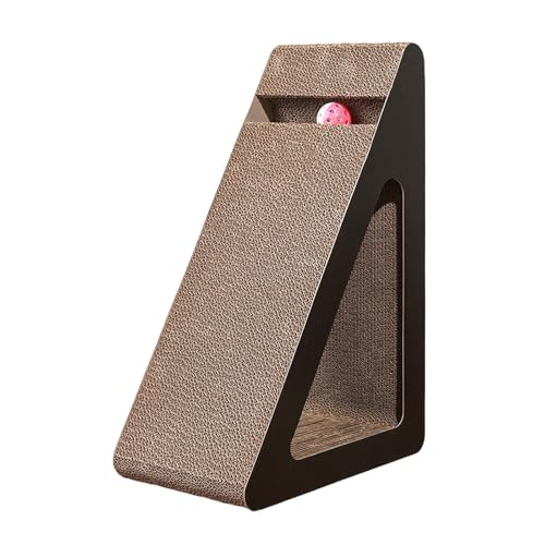 Katzenkratzer, dreieckig, Pappspielzeug mit drehbarem Spielzeug für Stressreduzierung und Interaktionsspielzeiten Katzenkratzer, dreieckig, Pappspielzeug mit drehbarem Spielzeug für Stressreduzierung und Interaktionsspielzeiten von Limtula