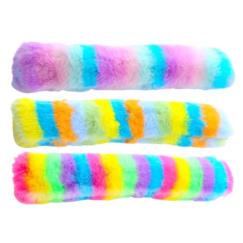 Limtula 3PCS Gefüllte Katzenminze Kissen Spielzeug Nettes Kuscheln Spielen Spielzeug Weiche Regenbogen Weiche Kissen Indoor Beschwichtigt Spielen Spielzeug Papier Sound Spielzeug von Limtula