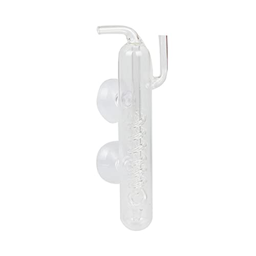 Limtula CO2-Diffusor Aus Glas Blasenzähler Für Aquarium Gepflanzt Für Tank Schätzung Der CO2-Freisetzungsmenge Einfache Befestigung Durch Saugnäpfe CO2-Blasenzähler Diffusor Für Aquarium von Limtula