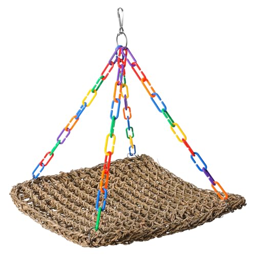 Limtula Haltbarkeit Gras Vogel Hängematte Vogel Seil Netz Gewebte Papageien Plattform Bird Spielzeug Für Haustierbesitzer Von Sittichen Limtula Haltbarkeit Gras Vogel Hängematte Vogel Seil Netz Gewebte Papageien Plattform Bird Spielzeug Für Haustierbesitzer Von Sittichen von Limtula