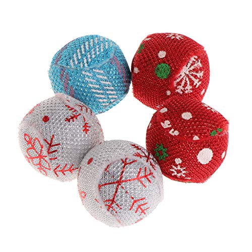 Limtula Lustiger Ball für Kauspielzeug, interaktiver Ball, Kätzchen-Leckerli-Spielzeug zur Zahnreinigung, Kauspielzeug, Bär, Hängeohren, Kaninchen, Nerz, Haustierspielzeug, Hunde, 5 Stück von Limtula