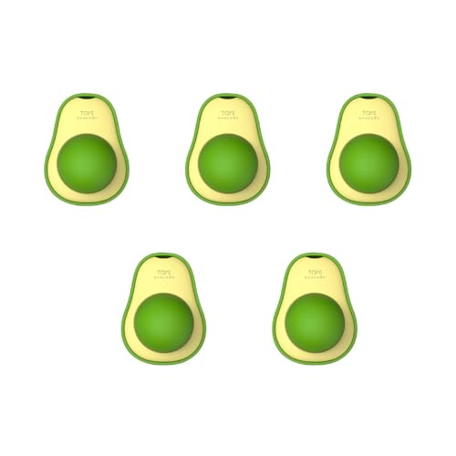 Limtula Wandspielzeug Avocado Ball Spielzeug Zahnreinigung Wand Leckereien Drehbar Kauen Zahnmedizinisch Katzenspielzeug Wand von Limtula