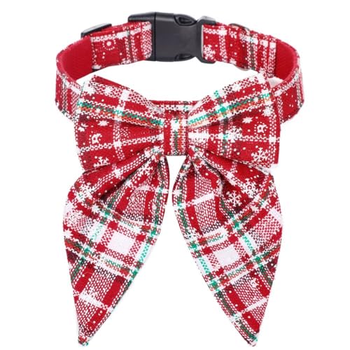 Verstellbares Katzenhalsband Weihnachten Thema Hund Fliege Halsband Festliches Haustier Breakaway Neck Kragen Haustier Fliege Festival Supplies von Limtula