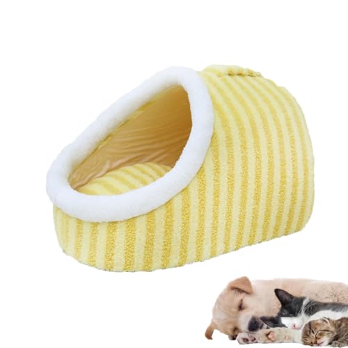 Cozy Cave Pet Bed for Small Medium Pets, Anti Anxiety Calming Plush Pet Beds, Non-Slip Washable Soft Pet Slipper Cave Bed Sleeping Bag von LinZong