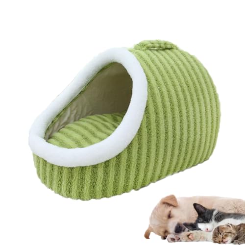 Cozy Cave Pet Bed for Small Medium Pets, Anti Anxiety Calming Plush Pet Beds, Non-Slip Washable Soft Pet Slipper Cave Bed Sleeping Bag von LinZong