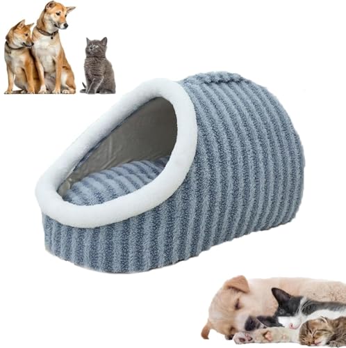 Cozy Hideaway Pet Bed, Non-Slip Washable Soft Pet Slipper Cave Bed Sleeping Bag for Small Medium Pets, Indoor Pet Nest Bed with Removable Mattress von LinZong