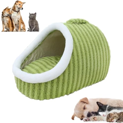 Cozy Hideaway Pet Bed, Non-Slip Washable Soft Pet Slipper Cave Bed Sleeping Bag for Small Medium Pets, Indoor Pet Nest Bed with Removable Mattress von LinZong