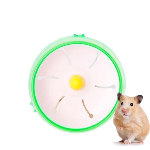 Ling & Bai 21 cm lautloses Hamster-Trainingsrad, Haustier-Laufrad für Hamster, Rennmäuse, Mäuse oder andere Kleintiere. (Grün) von Ling & Bai