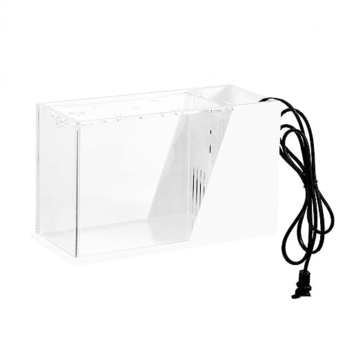 Aquarium Aquarium-Tisch-Acryl-klarer quadratischer Tank for Aquarien, ökologisches kleines Büro-Heim-Aquarium-Tank mit Pumpe Goldfischbecken (Color : 1) von Linmeas-753