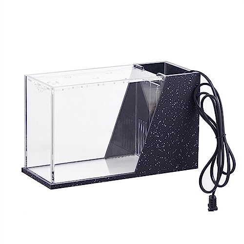 Aquarium Aquarium-Tisch-Acryl-klarer quadratischer Tank for Aquarien, ökologisches kleines Büro-Heim-Aquarium-Tank mit Pumpe Goldfischbecken (Color : 4) von Linmeas-753