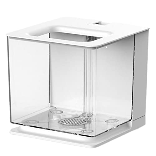 Aquarium Betta Aquarium Aquarium-Fischtank Leicht zu ändern Goldfischbecken (Color : White) von Linmeas-753