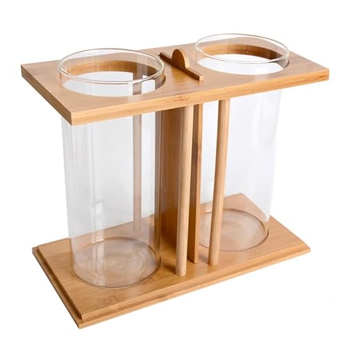 Aquarium Kreativer Desktop Kleiner Aquarium Desktop ökologisches Glas Aquarium Eimer Aquarium Zierfisch-Fisch-Tank Goldfischbecken (Color : H, Size : Empty Cylinder) von Linmeas-753