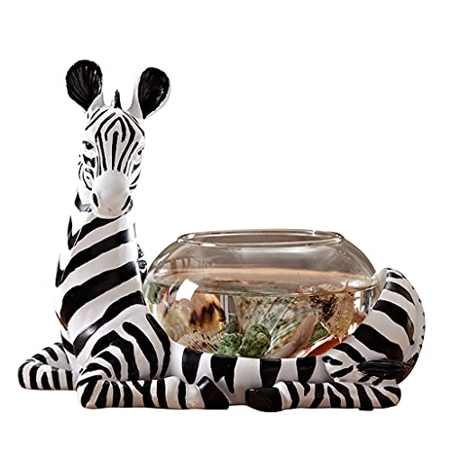 Linmeas-753 Aquarium Kreative Desktop Kleine Aquarium Home Büro Dekoration Desktop Dekoration Glas Goldfisch Tank Aquarium Desktop Schildkröte Tank Goldfischbecken (Size : 11.81IN) von Linmeas-753