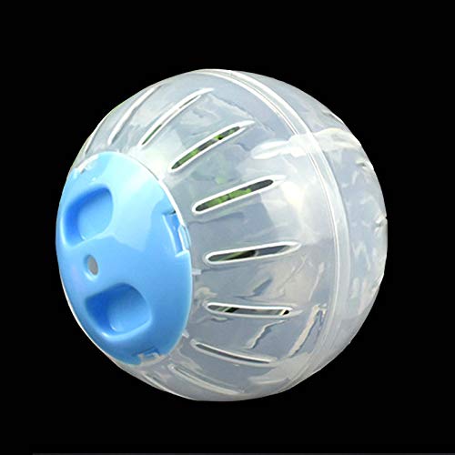 Hamster Spielzeug Laufball Roller Sport Rad Eichhörnchen Ratte Outdoor Sport Kunststoff Bälle Joggen Haustier Grounder Übung Liefert (Color : Blue-12cm) von Linsomo