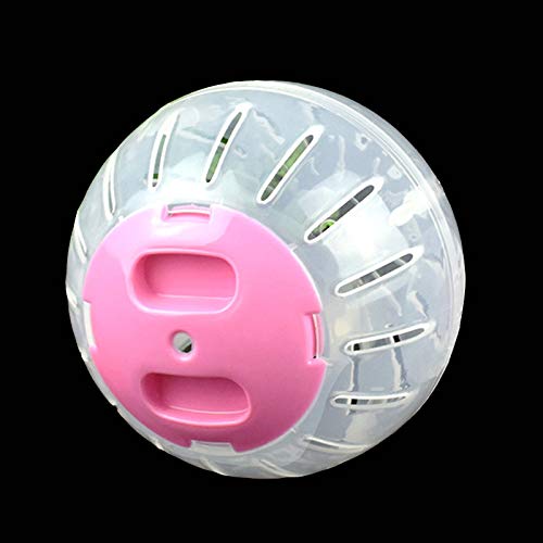 Hamster Spielzeug Laufball Roller Sport Rad Eichhörnchen Ratte Outdoor Sport Kunststoff Bälle Joggen Haustier Grounder Übung Liefert (Color : Pink-12cm) von Linsomo