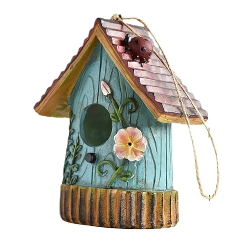 Lioggyet Vogelhaus zum Aufhängen Vogelhaus Gartendeko Kolibri geeignet zum Aufhängen am Baum, Hof, Bastelarbeiten B von Lioggyet