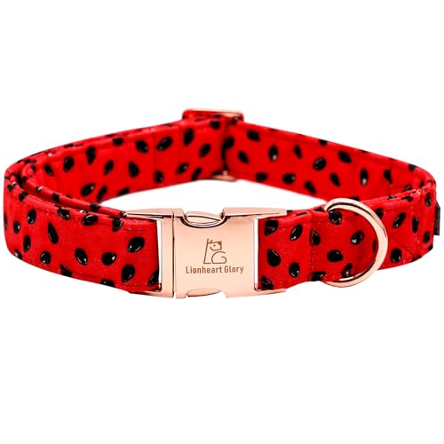 Lionheart glory Hundehalsband, Wassermelonen-Hundehalsband, Sommer-Hundehalsband, niedliches Haustier-Halsband, Geschenk für XS, kleine, mittelgroße und große Hunde, Welpen und Katzen von Lionheart glory