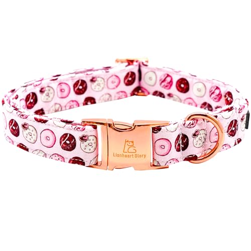 Lionheart glory Rosa Hundehalsband, niedliches Hundehalsband, Frühling, verstellbar, weich, für kleine Hunde, Welpen, Geschenk von Lionheart glory