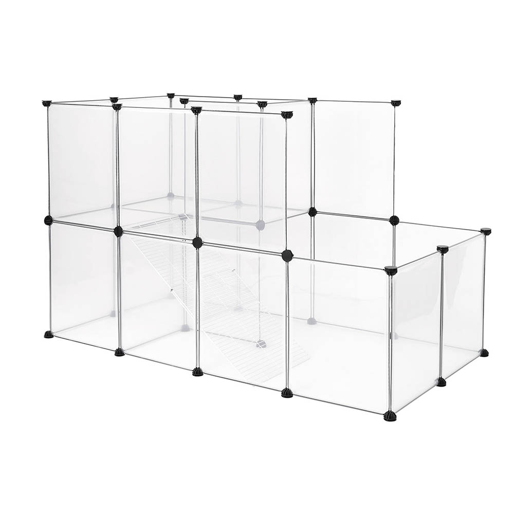 Lionto Freilaufgehege aus Kunststoff über 2 Etagen - L 147 x B 75 x H 92 cm Lionto Freilaufgehege aus Kunststoff über 2 Etagen - L 147 x B 75 x H 92 cm von Lionto