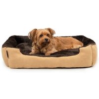 Lionto Hundebett mit Wendekissen braun/ beige L von Lionto