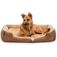 Lionto Hundebett mit Wendekissen braun XL von Lionto