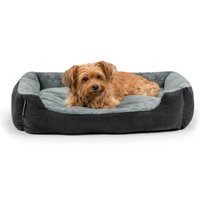 Lionto Hundebett mit Wendekissen grau/ schwarz L von Lionto