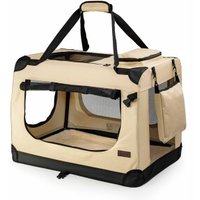 Lionto Hundetransportbox - faltbar - beige L von Lionto