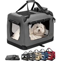 Lionto Hundetransportbox - faltbar - grau M Lionto Hundetransportbox - faltbar - grau M von Lionto