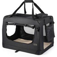 Lionto Hundetransportbox - faltbar - schwarz L von Lionto