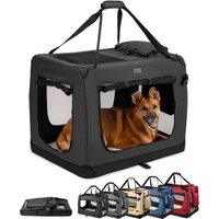 Lionto Hundetransportbox - faltbar - schwarz XL Lionto Hundetransportbox - faltbar - schwarz XL von Lionto