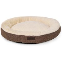 Lionto Rundes Hundebett braun M von Lionto