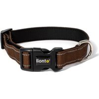 Lionto verstellbares Hundehalsband braun S von Lionto