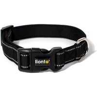 Lionto verstellbares Hundehalsband schwarz M von Lionto