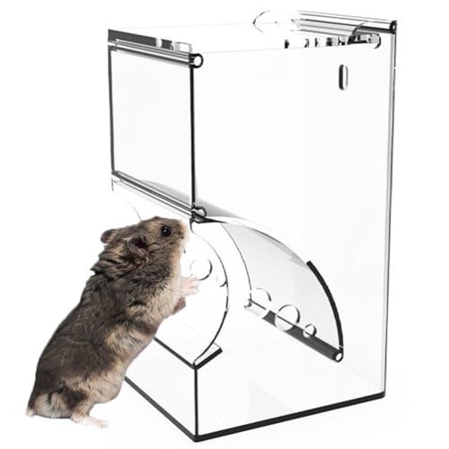 Automatischer Hamster-futterspender, Transparenter Hamster-futterspender, Futterspender Für Kleine Haustiere Wie Hamster, Igel, Eichhörnchen, Meerschweinchen, Vögel von Lipfer