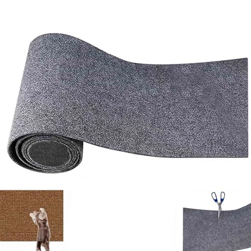 Self-Adhesive Scratching Mat for Cat Wall, DIY Trimmable Self-Adhesive Scratching Mat for Cat Wall, Cat Carpet for Scratching Post, Versatile Cat Wall Furniture Scratching Posts (B,L) von Lipski