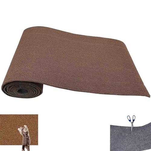 Self-Adhesive Scratching Mat for Cat Wall, DIY Trimmable Self-Adhesive Scratching Mat for Cat Wall, Cat Carpet for Scratching Post, Versatile Cat Wall Furniture Scratching Posts (F,L) von Lipski