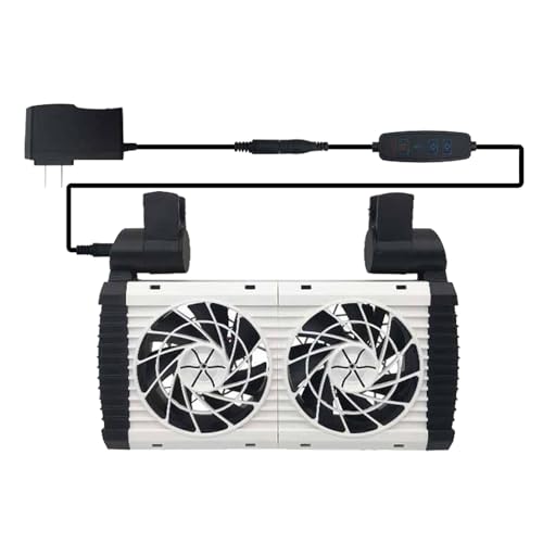 Aquarium Kühler - Aquarium Kühlventilator, Aquarium Lüfter Einstellbar | Aquarium Kühlung Zubehör, Verstellbarer Aquarium Ventilator, Aquarium Kühler Für Süßwasser Meerwasser, Effektiv Nano Aquarien Aquarium Kühler - Aquarium Kühlventilator, Aquarium Lüfter Einstellbar | Aquarium Kühlung Zubehör, Verstellbarer Aquarium Ventilator, Aquarium Kühler Für Süßwasser Meerwasser, Effektiv Nano Aquarien von Liqzirtu