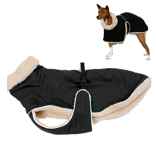 Hunde-Schneejacke – wasserdichte Winterjacke für kleine Hunde | Kaltwetterjacke für große, mittelgroße und kleine Hunde mit Verstellbarer Schnalle von Liqzirtu