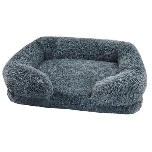 Hundebett – Hundebett, Bequeme Hundehütte, abnehmbare, Bequeme, beruhigende Haustierbett-Matte, orthopädisches Eier-Baumwoll-Haustierbett mit waschbarem Bezug, stabile Hundematratze, von Liqzirtu