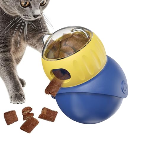 Leckerli Spielzeug Für Katzen | Leckerli-Ball Für Kätzchen - Interaktives Beschäftigungsfutterautomat Für Katzen Langsamfresser Für Bereicherungstraining Indoor-Spiel Leckerli Spielzeug Für Katzen | Leckerli-Ball Für Kätzchen - Interaktives Beschäftigungsfutterautomat Für Katzen Langsamfresser Für Bereicherungstraining Indoor-Spiel von Liqzirtu