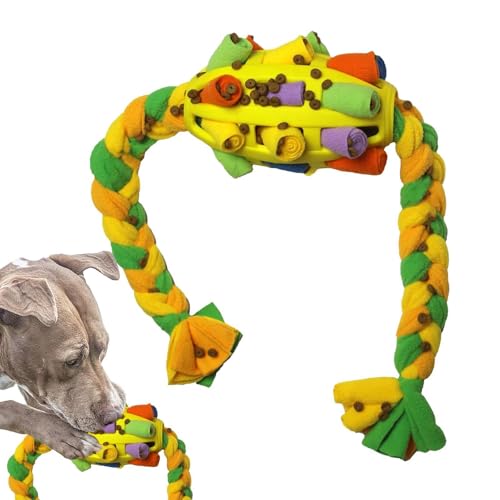 Liqzirtu Hund Snuffle Ball, Hund Puzzle Ball - Bunte lustige Stressabbau Ballspiele - Fördern Sie das Rätsel für Futtermittelfähigkeiten, langsames Feederspielzeug für Welpen, Energieverbrauch, von Liqzirtu